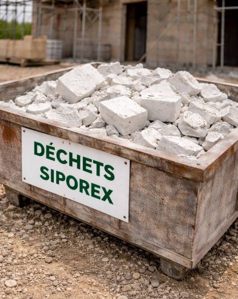 Déchets siporex