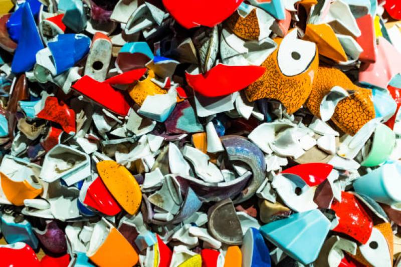 Recyclage de faïence et déchets inertes